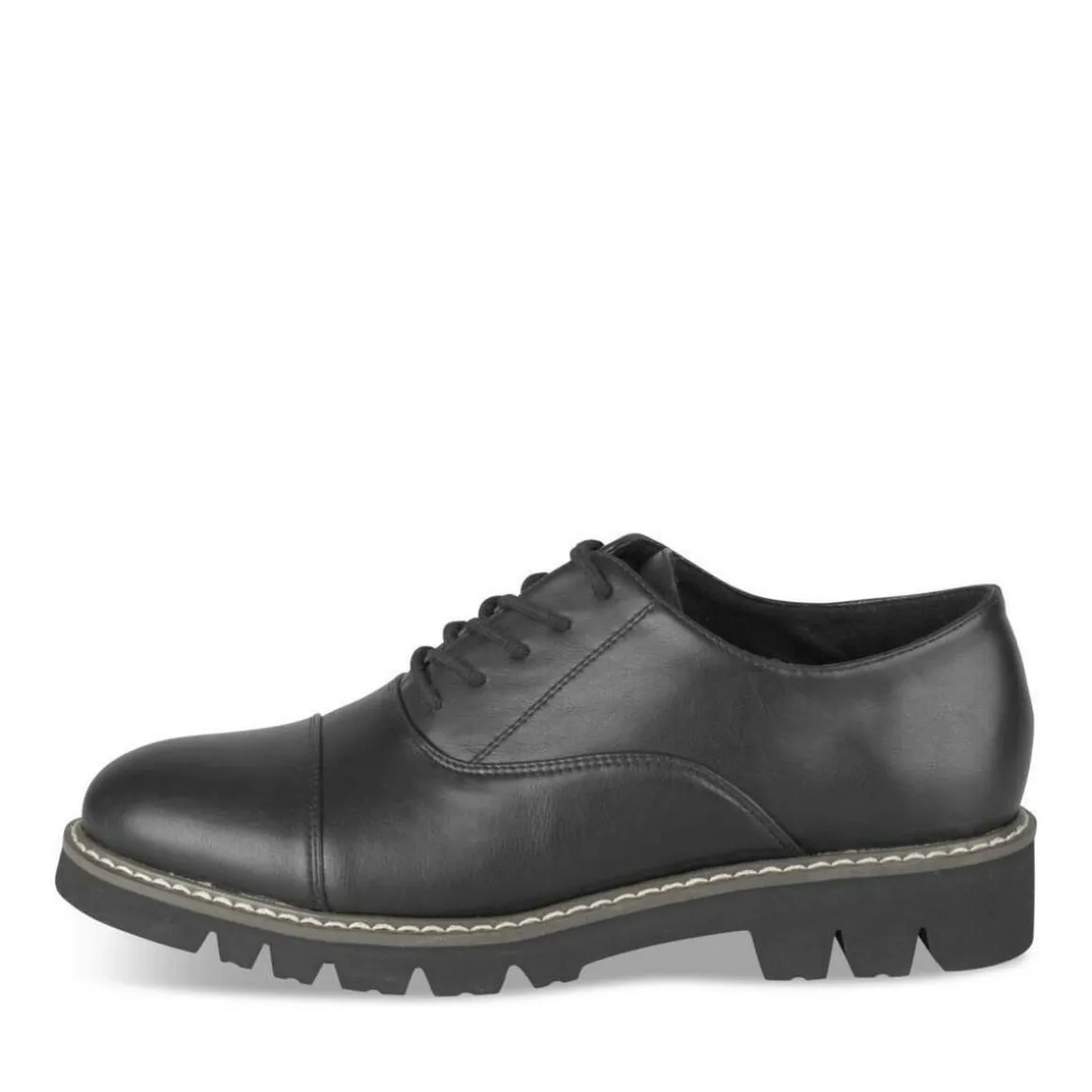 Veterschoenen ZWART