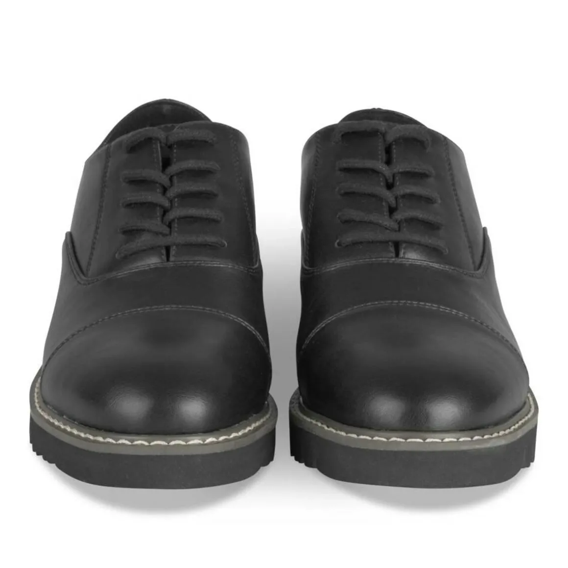 Veterschoenen ZWART