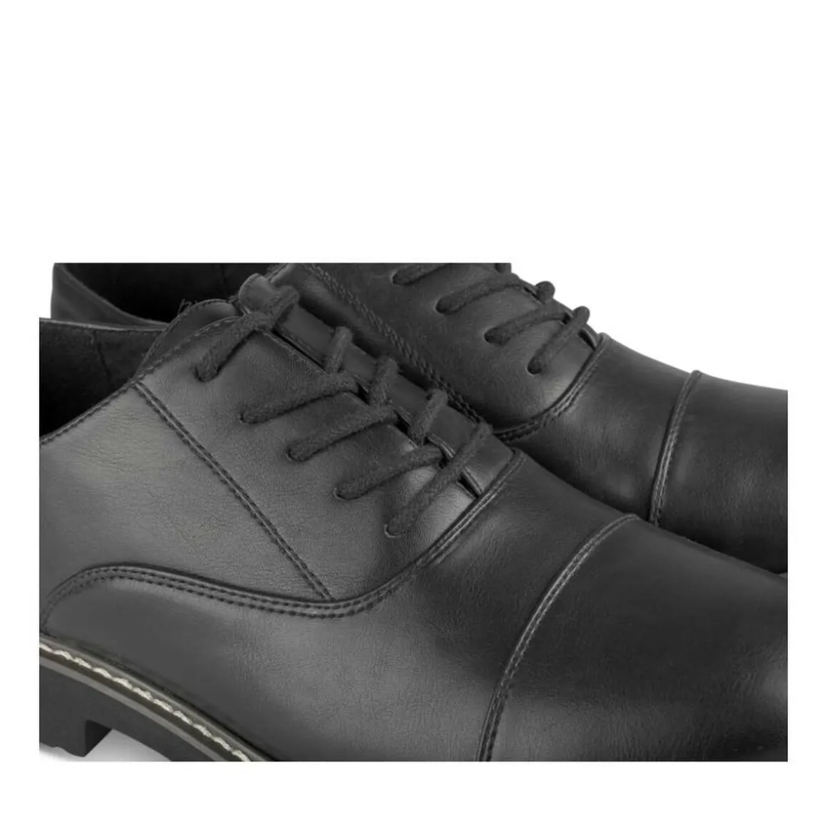 Veterschoenen ZWART
