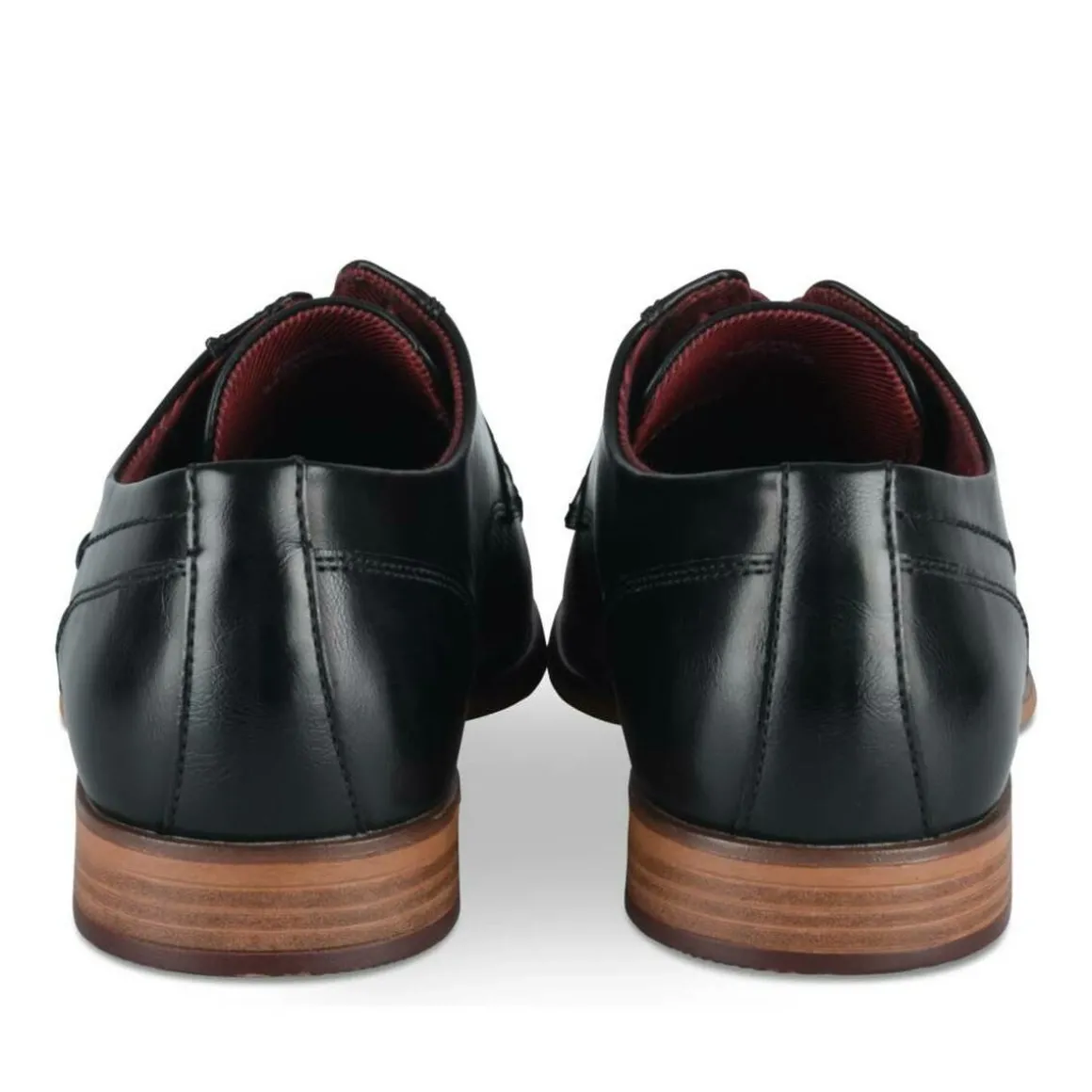 Veterschoenen ZWART