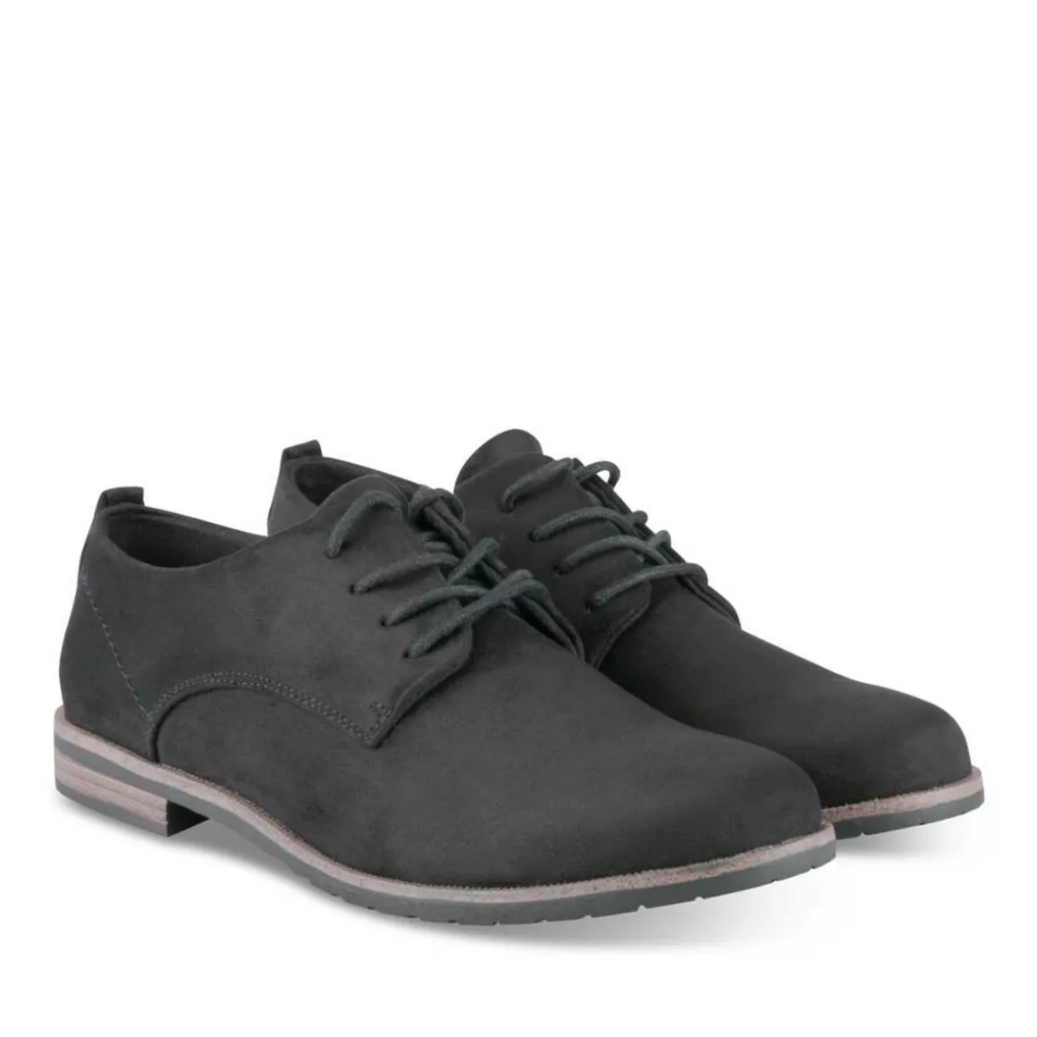 Veterschoenen ZWART