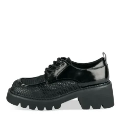 Veterschoenen ZWART