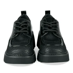 Veterschoenen ZWART