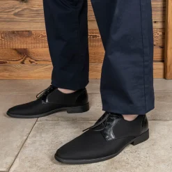 Veterschoenen ZWART