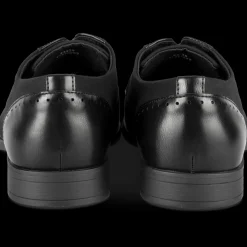 Veterschoenen ZWART
