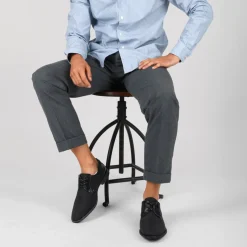 Veterschoenen ZWART