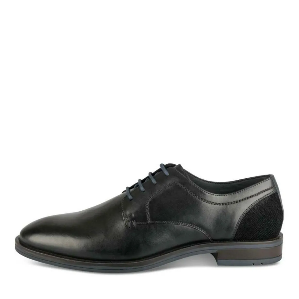 Veterschoenen ZWART