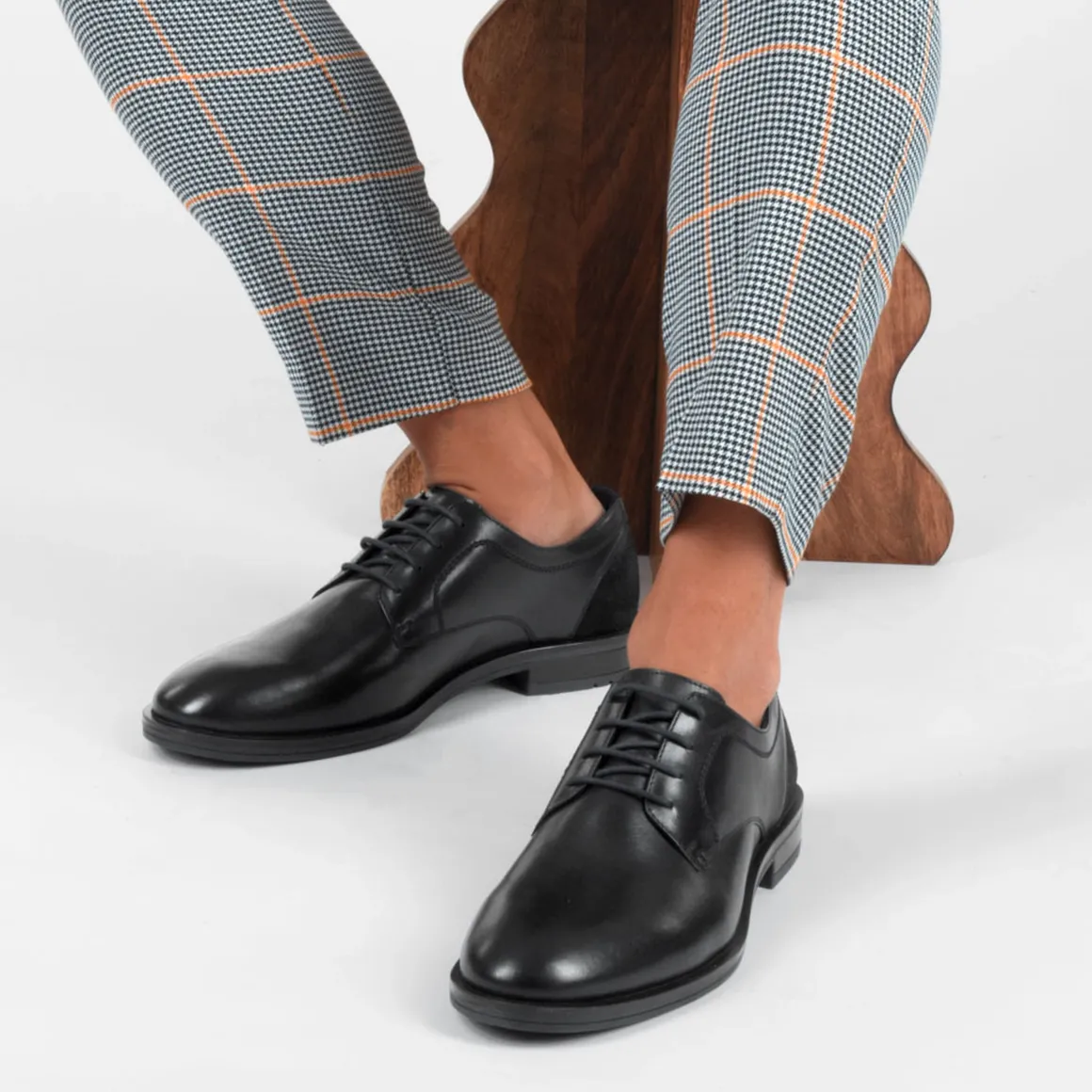 Veterschoenen ZWART