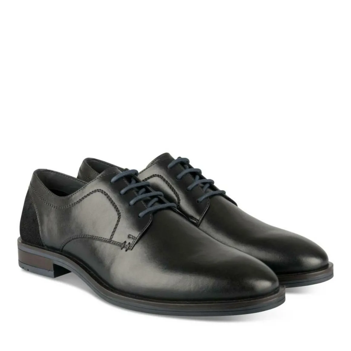 Veterschoenen ZWART