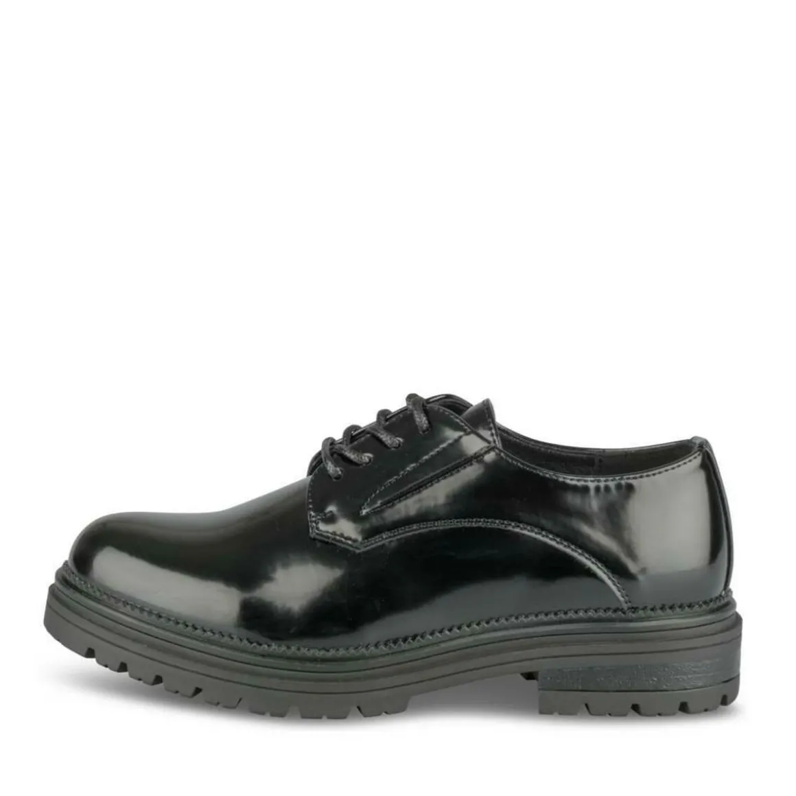 Veterschoenen ZWART