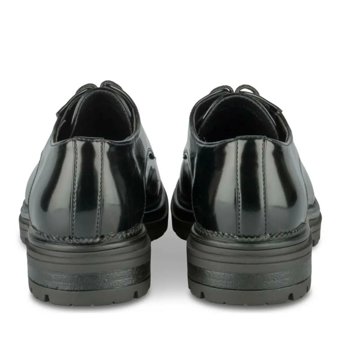 Veterschoenen ZWART