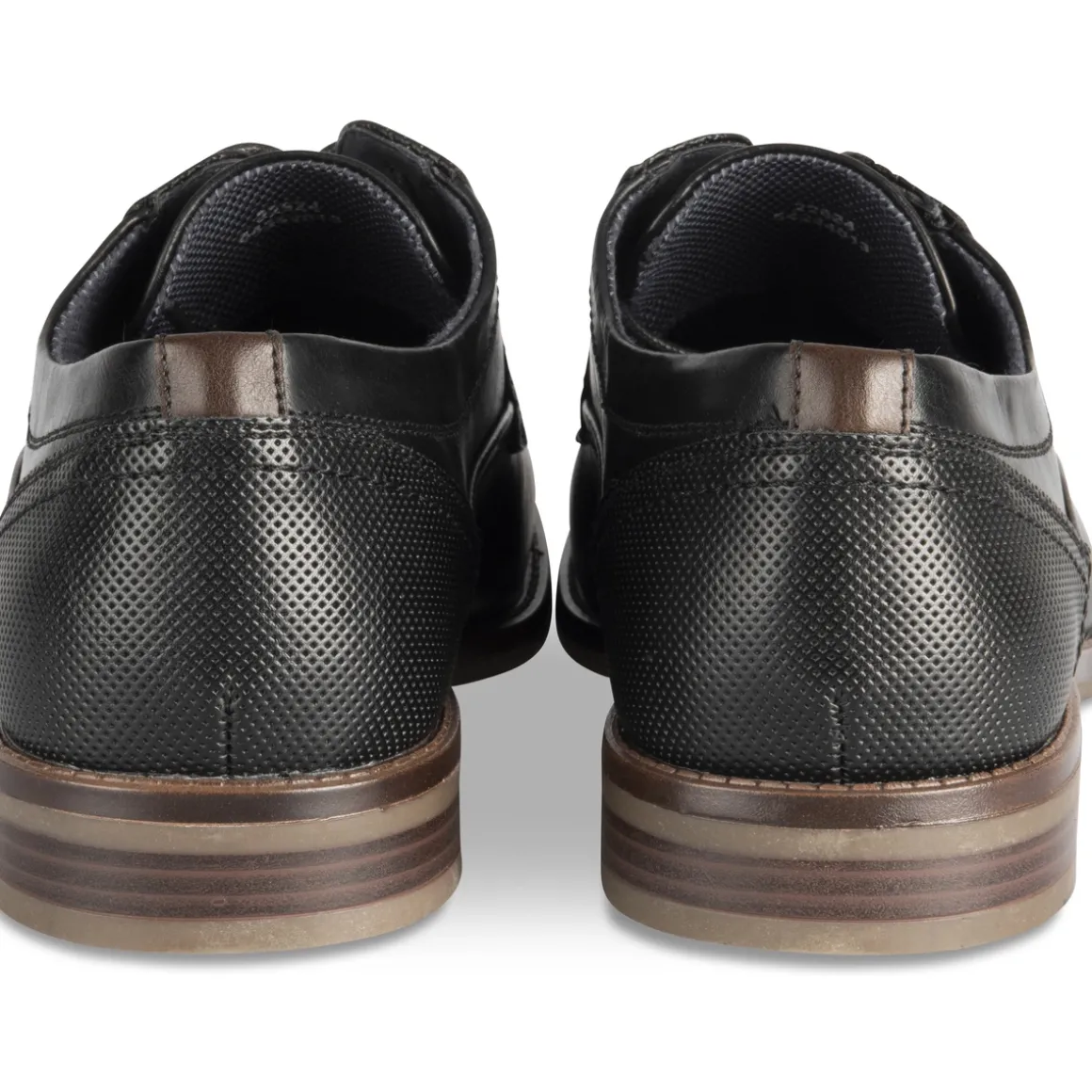 Veterschoenen ZWART