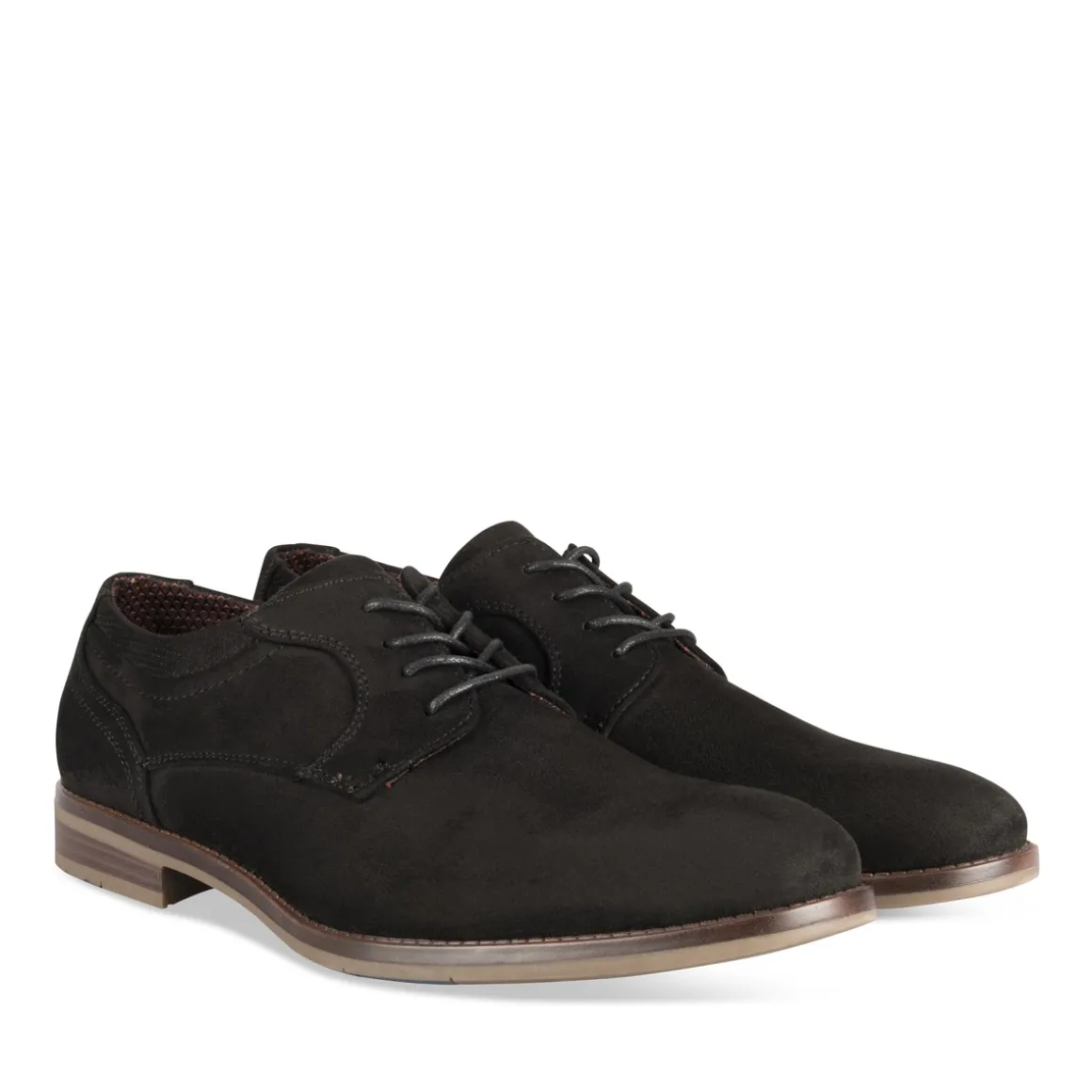 Veterschoenen ZWART