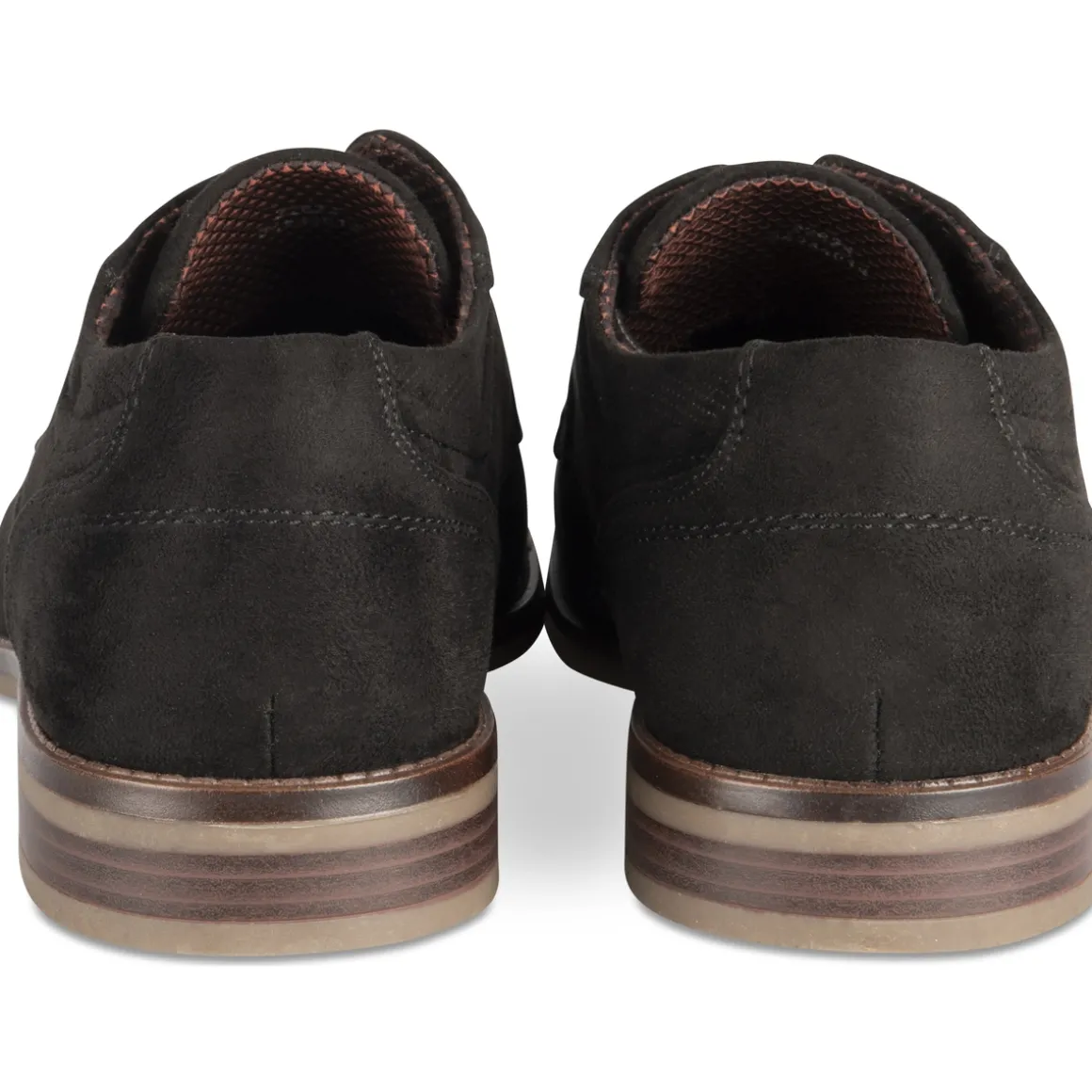 Veterschoenen ZWART