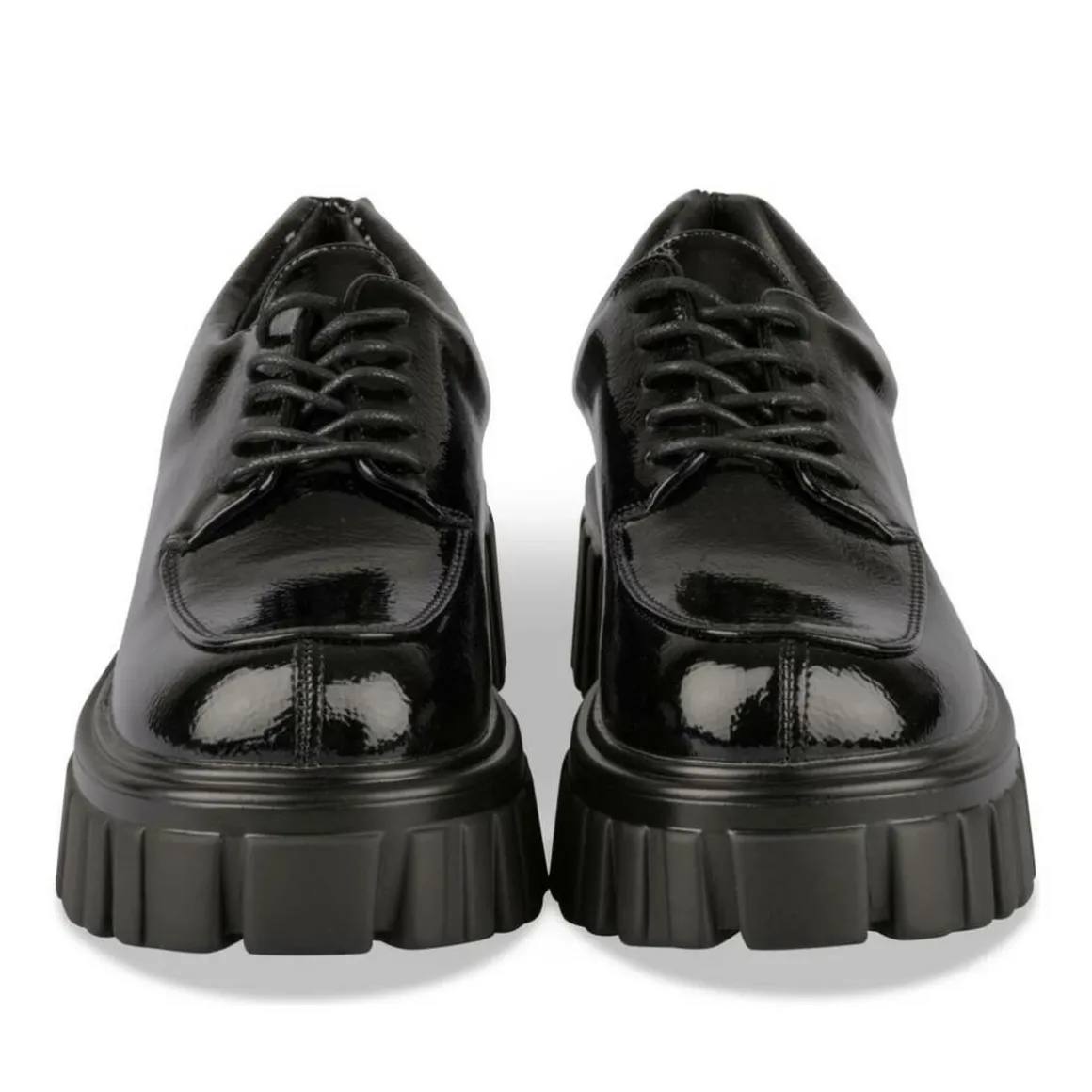 Veterschoenen ZWART