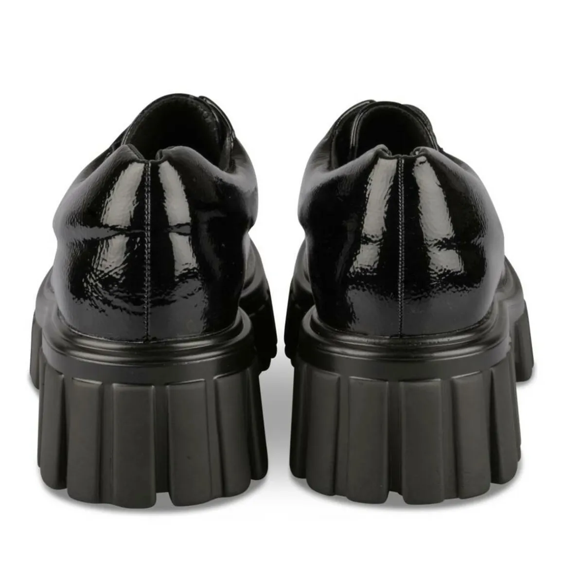 Veterschoenen ZWART