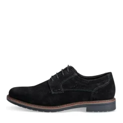 Veterschoenen ZWART DENIM SIDE LEER