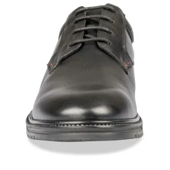 Veterschoenen ZWART DENIM SIDE LEER