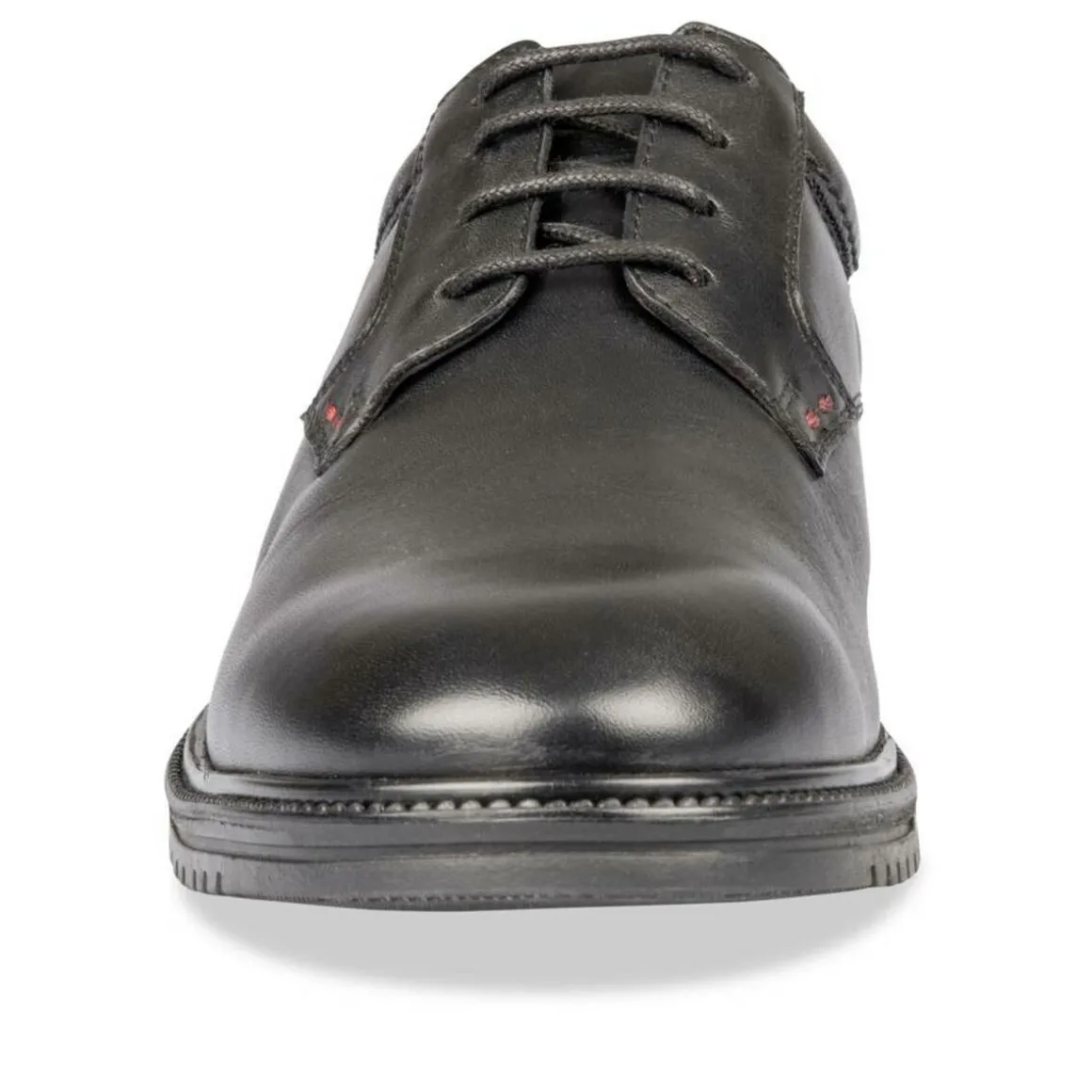 Veterschoenen ZWART DENIM SIDE LEER